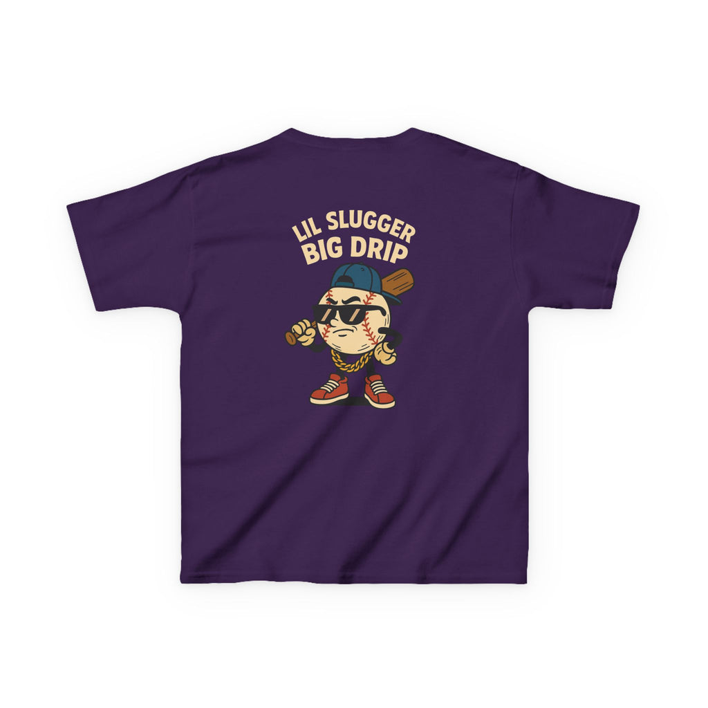 Kids Tee Lil Slugger Big Drip Baseball Shirt